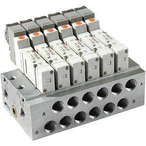 SMC SS5Y5-20-04-00T Manifold Assembly 4-STA (Sy)
